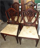 Lot of 4 Shield Back Chairs