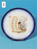 1915 Advertisement Calendar Plate