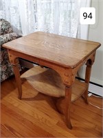 Oak Quarter Sawn Parlor Table