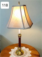 Modern Brass Candlestick Table Lamp