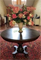 Antique flamed mahogany entry table