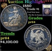 Proof ***Auction Highlight*** 1880 Trade Dollar $1