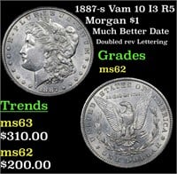 1887-s Vam 10 I3 R5 Morgan Dollar $1 Grades Select