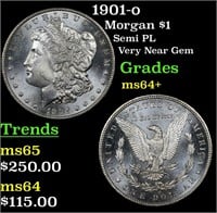 1901-o Morgan Dollar $1 Grades Choice+ Unc