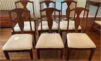 Six matching dining chairs - five sides with one