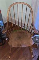 Antique Windsor-style rocking chair.