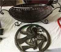 Mixed lot - one hand crafted wall decoration with