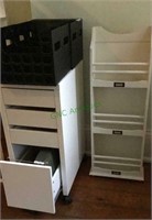 Mixed lot - storage rack, storage cabinet, file