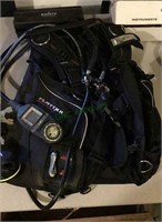 Diving gear - diving suit with gauges and