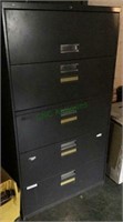 Metal file cabinet - four drawer with top swing up
