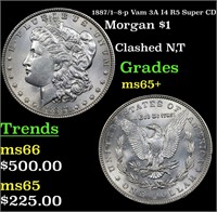1887/1--8-p Vam 3A I4 R5 Super CD Morgan Dollar $1