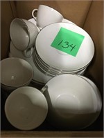 white dish ware