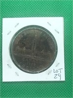 1939 Canada Silver Dollar Beautiful Toning