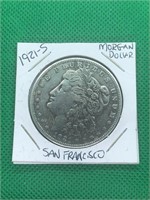 1921-S Morgan SIlver Dollar San Francisco