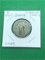 Denver Mint Standing Liberty SIlver Quarter