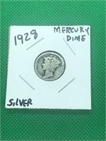 1928 Mercury Silver Early Dime