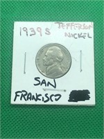 1939-S Jefferson Nickel San Francisco