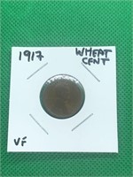 1917 Early Wheat Penny VF Grade