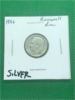 1946 Nice Early Roosevelt Silver Dime
