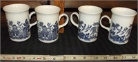 Churchill Willow Set of 4 Tall Coffee Cups