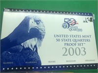 2003 United States Quarters Proof Set in Original