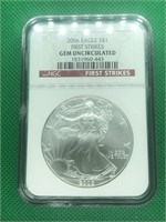 2006 American Silver Eagle Certified NGC First StM
