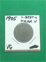 1905 Liberty Head V Nickel VG Grade