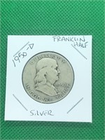 1950-D Franklin Silver Half Dollar DENVER Mint