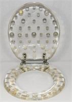 Silver US Coin Toilet Seat
