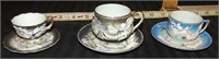 3 Dragonware Cups & Saucers