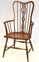 Vintage Saddle Seat Arm Chair