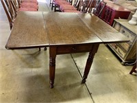 Antique Wood Drop Leaf Side Table