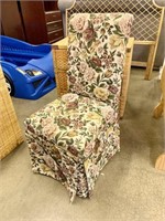 Floral Highback Upholstered Chair