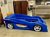 Blue Hot Wheels Car Bed