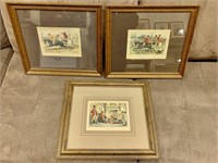 Qty (3) Small Framed Art Pieces