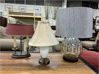 Qty (3) Small Table Lamps