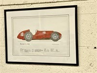 Qty (3) Prints: Ferrari, Maserati & Alfa Romeo