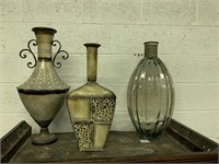 Qty (3) Decorative Vases