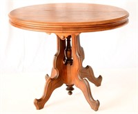 Antique Victorian Oval Parlour Table