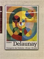 Large Framed "Robert Delauney" Art Show Poster