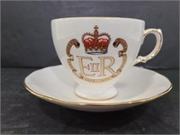 Queen Anne bone china teacup and saucer