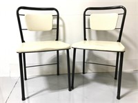 Pair of vintage retro folding chairs