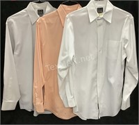 (3) Long Sleeve Men’s Shirts (15 1/2-34)
