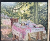 Table Set in a Garden By Pierre Bonnard Print