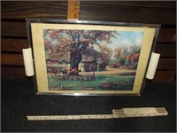 16 1/2" x 11 1/4' English Fox Hunt Tray