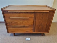 Crate & Barrel $1100 "Tate" Walnut Chest (No Ship)