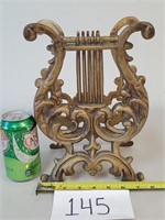 Vintage Metal Lyre / Harp Stand