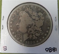 1880 S Morgan Silver $