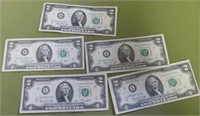5 Two $ Bills