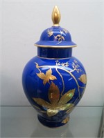Blue Gilted Oriental Jar